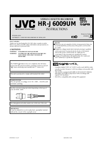 Handleiding JVC HR-J6009UM Videorecorder