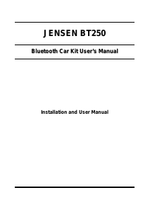 Manual Jensen BT250 Car Kit