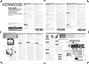 Mode d’emploi Kenwood KAC-8405 Amplificateur de voiture