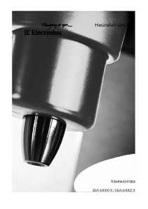 Használati útmutató Electrolux EBA60000X Presszógép