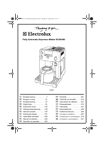 Hướng dẫn sử dụng Electrolux ECG6400 Máy pha cà phê Espresso