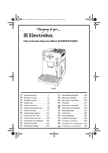 Rokasgrāmata Electrolux ECS5000 Espresso kafijas aparāts