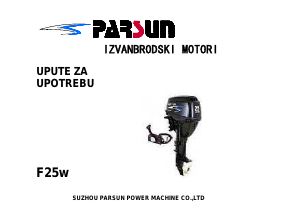 Priručnik Parsun F25w Vanbrodski motor