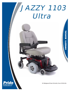 Handleiding Pride Jazzy 1103 Ultra Scootmobiel