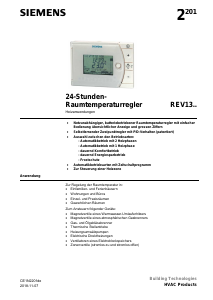 Bedienungsanleitung Siemens REV13XA Thermostat