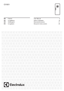 Mode d’emploi Electrolux CI1001 Congélateur