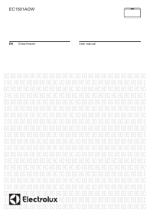 Manual Electrolux EC1501AOW Freezer