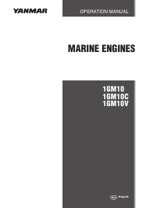 Manual Yanmar 1GM10V Boat Engine