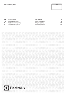 Mode d’emploi Electrolux EC4200AOW1 Congélateur