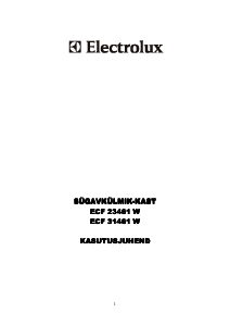 Kasutusjuhend Electrolux ECF23461W Sügavkülmik