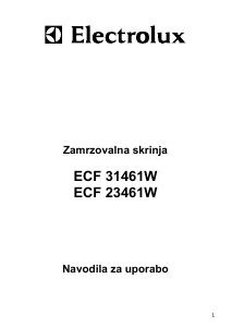 Priročnik Electrolux ECF23461W Zamrzovalnik