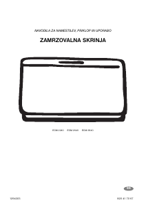 Priročnik Electrolux ECM2240 Zamrzovalnik