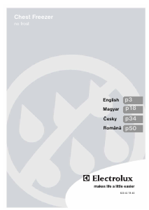 Manuál Electrolux ECM2471 Mraznička