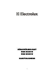 Kasutusjuhend Electrolux ECM26325W Sügavkülmik