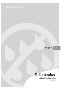 Manual Electrolux ECM2771 Freezer