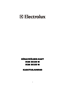 Kasutusjuhend Electrolux ECM30325W Sügavkülmik