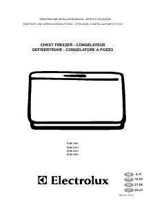 Manual Electrolux ECM3051 Freezer
