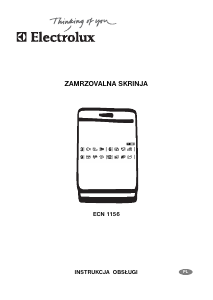 Instrukcja Electrolux ECN1156 Zamrażarka