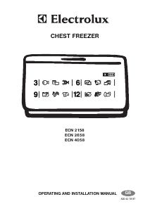 Manual Electrolux ECN2158 Freezer
