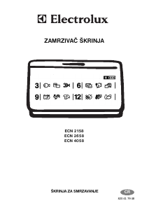 Priručnik Electrolux ECN2158 Zamrzivač