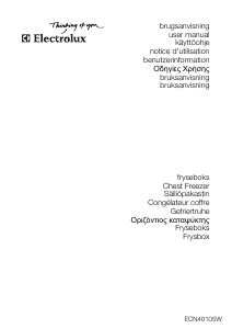 Handleiding Electrolux ECN40105W Vriezer