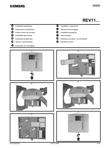 Manual Siemens REV11 Thermostat