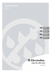 Bruksanvisning Electrolux ECS2070 Fryser