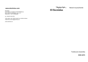 Návod Electrolux ECS2373 Mraznička