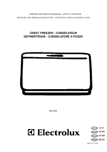 Handleiding Electrolux ECS2651 Vriezer