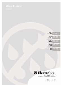 Manual Electrolux ECS3070 Freezer