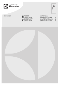 Mode d’emploi Electrolux ERU1101FOW Congélateur