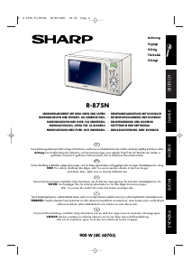 Bruksanvisning Sharp R-875N Mikrovågsugn