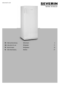 Handleiding Severin KS 9789 Koelkast