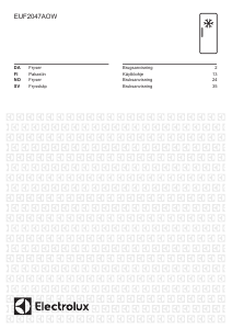 Bruksanvisning Electrolux EUF2047AOW Fryser