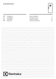 Mode d’emploi Electrolux EUF2207AOW Congélateur