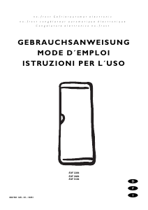 Mode d’emploi Electrolux EUF2686 Congélateur