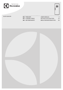 Mode d’emploi Electrolux EUF2742AOW Congélateur