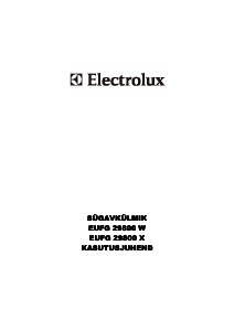 Kasutusjuhend Electrolux EUFG29800X Sügavkülmik