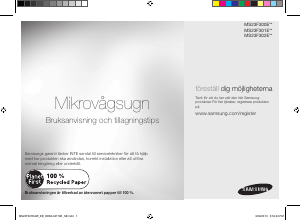 Bruksanvisning Samsung MS23F301EAW Mikrobølgeovn