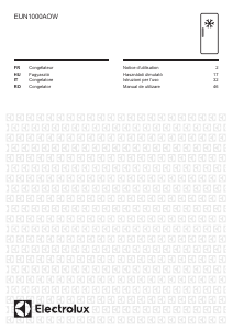 Mode d’emploi Electrolux EUN1000AOW Congélateur