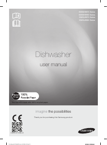 Manual Samsung DW60H9950UW Dishwasher