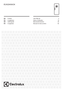 Mode d’emploi Electrolux EUX2245AOX Congélateur