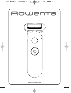 Manual Rowenta RW3330 Lissea Shaver