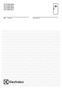 Manual Electrolux KUT5NF26X Freezer