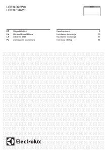 Rokasgrāmata Electrolux LCB3LF26W0 Saldētava