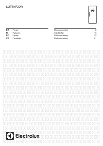 Bruksanvisning Electrolux LUT5NF20W Frys