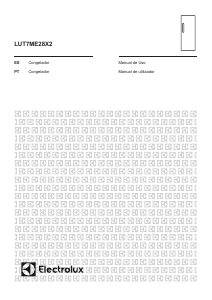 Manual de uso Electrolux LUT7ME28X2 Congelador