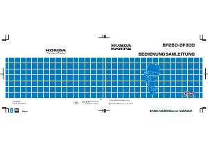Bedienungsanleitung Honda BF25D Aussenborder