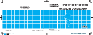 Mode d’emploi Honda BF8D Moteur hors-bord