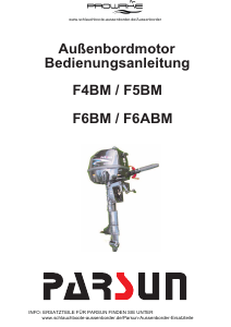 Bedienungsanleitung Parsun F4BM Aussenborder
